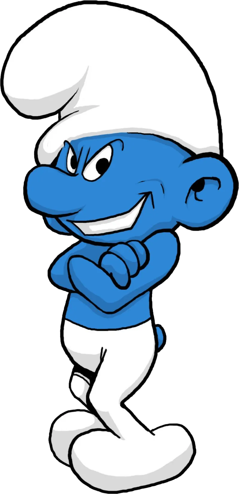 Smurfs Knight Smurf, sword and shield, medieval armor, free png